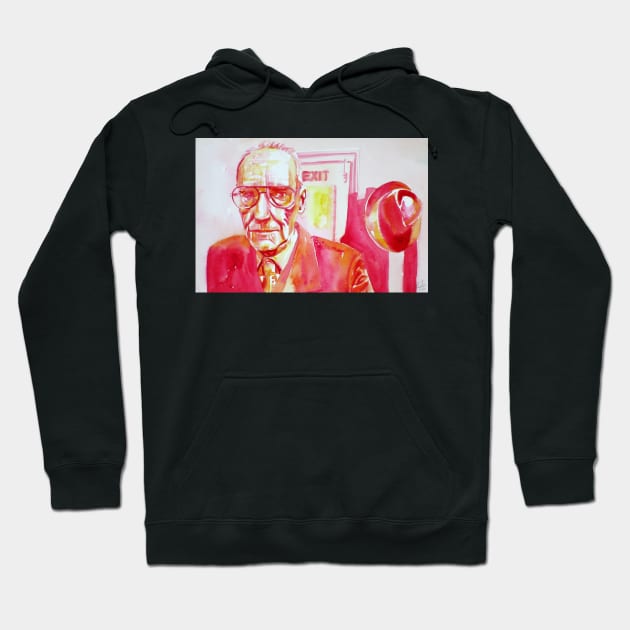 WILLIAM S. BURROUGHS watercolor portrait .4 Hoodie by lautir